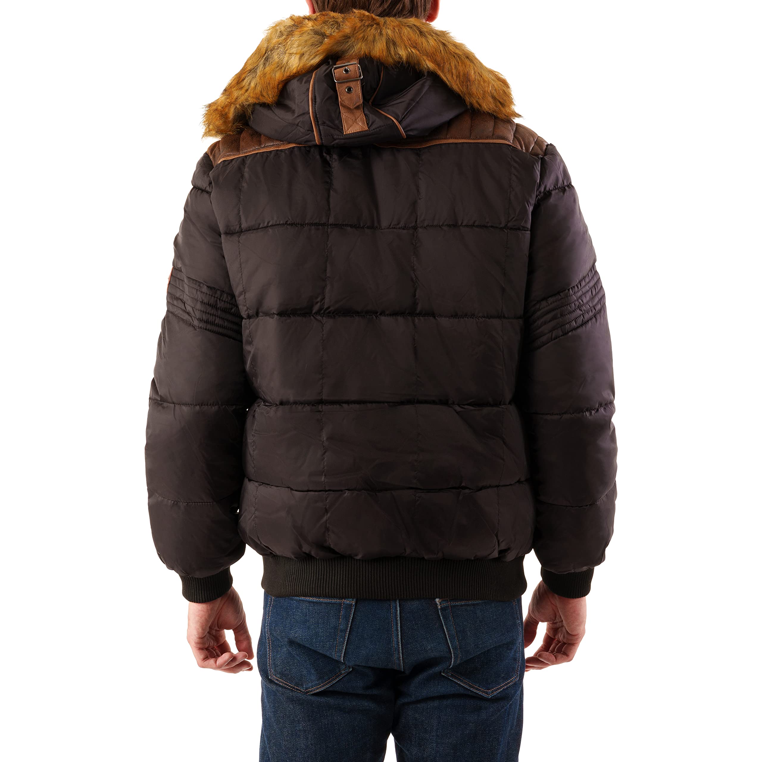 Geographical Norway Belphegore Men Distribrands - Giacca Calda Uomo Casual - Cappotto Cappuccio Antivento - Giubbotto Caldo Invernale Giacca - Giacche Classico Zip Uomo Parka