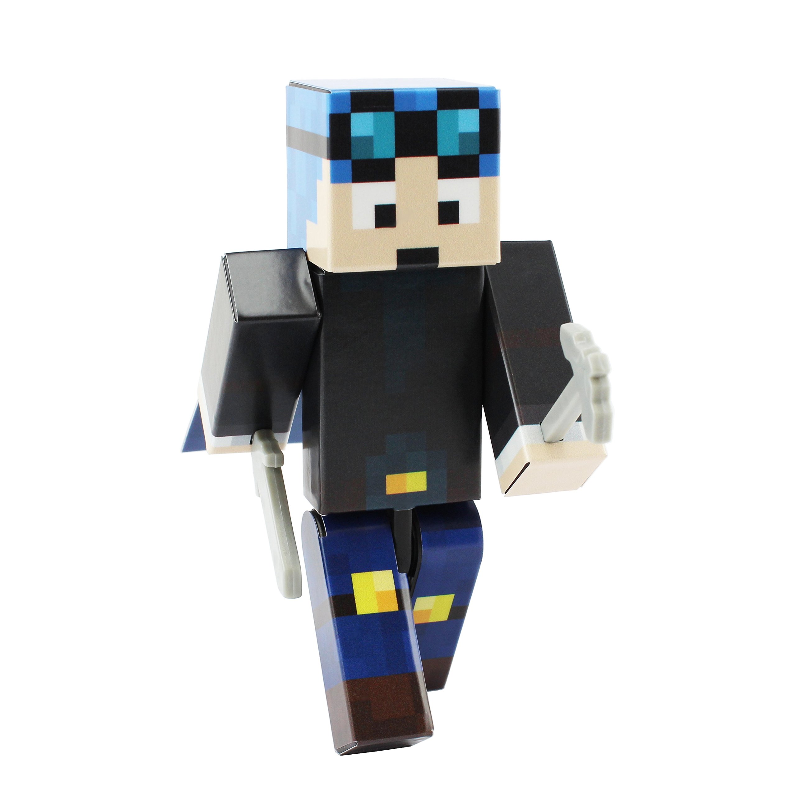 Amazon.com: EnderToys Blue Hair Miner Boy Action Figure : Toys & Games