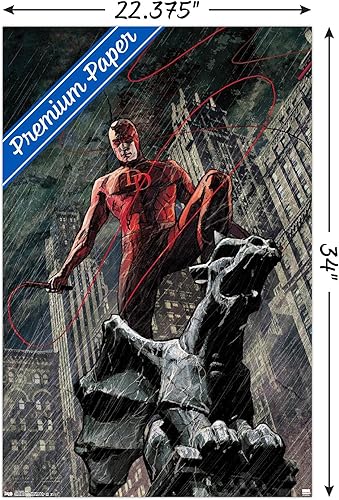 Miniatura 3 de Trends International Marvel Comics Daredevil - Póster de pared del diablo de cocina del infierno, 22.37 x 34.00 pulgadas, paquete de póster y clip