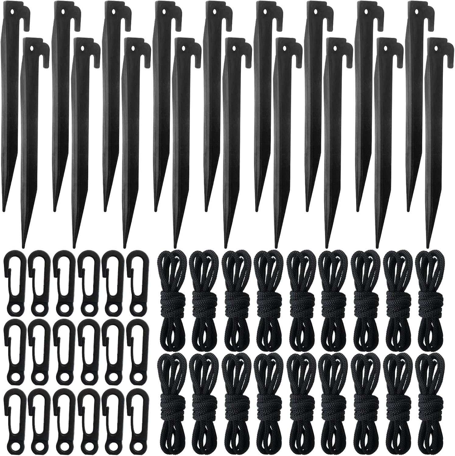 54 Pcs Inflatable Stakes and Tethers,Plastic Beach Tent