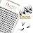 QUEWEL Cluster Lashes 240Pcs Individual Lashes 20D 0.07C Curl 15mm Knot-Free Lash Extensions Clusters Lashes Soft&Natural False Eyelashes Individual DIY Eyelash Extension at Home(20D 0.07C 15)
