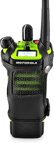 Miniatura 9 de Turtleback Funda de radio para Motorola APX6000XE - Funda de radio de cuero duradera con trinquete de alta resistencia de 2.25 pulgadas para