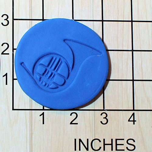 Miniatura 2 de Cortador de galletas de fondant de cuerno francés y sello #1597