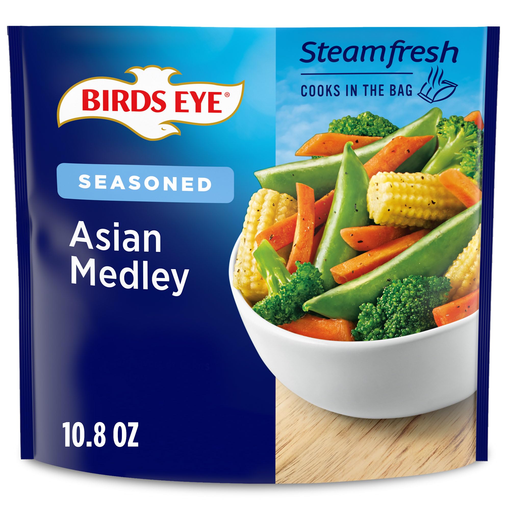 Birds Eye Steamfresh Asian Vegetable Medley Convenient Frozen Vegetables 10 8 OZ Bag