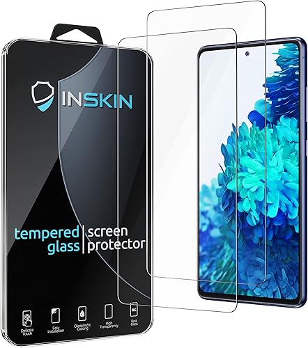 Inskin Protector de pantalla para Samsung Galaxy S20 FE  S20 Fan Edition 4G5G de 6.5 pulgadas 2020, paquete de 2, película de vidrio templado 9H, disponible en Yaxa Colombia