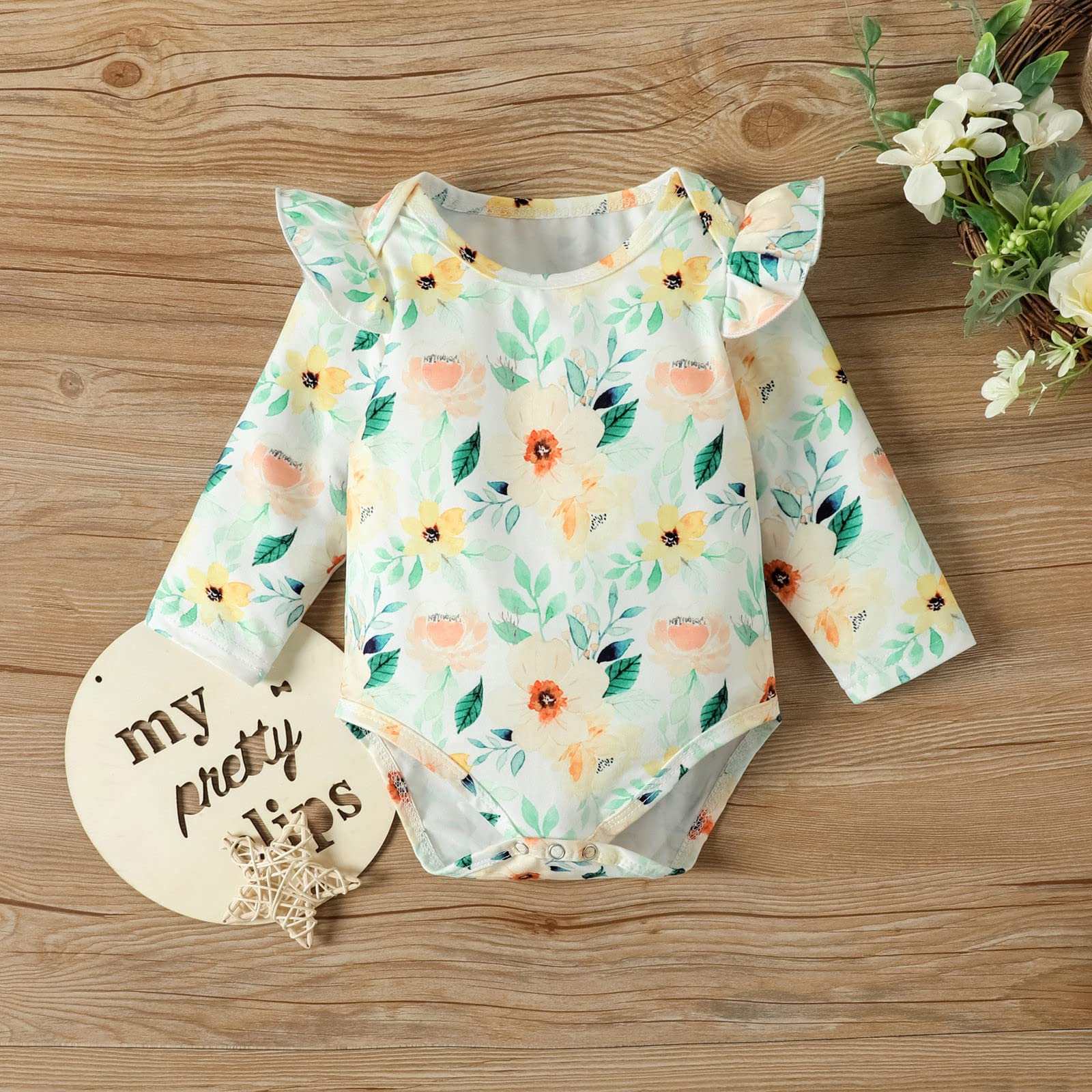 Conjunto Bebê Menina Western - Macacão + Calça + Faixa Cabeça | Tema Cowboy | 95% Algodão