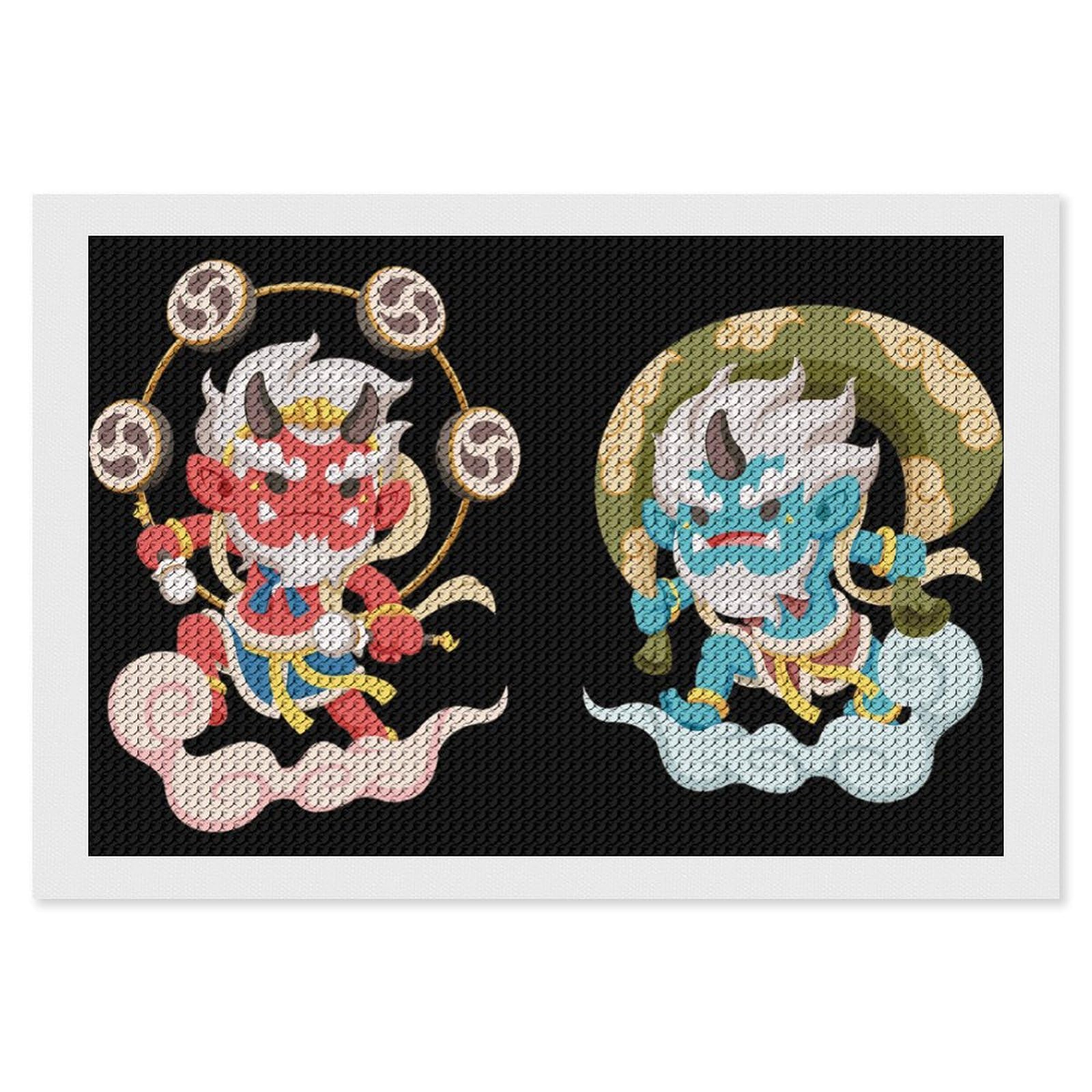 ダイヤモンドアート　ダイヤモンド絵画 Amazon.co.jp: ダイアモンドビーズ絵画 浮世絵 和風 和柄 5D