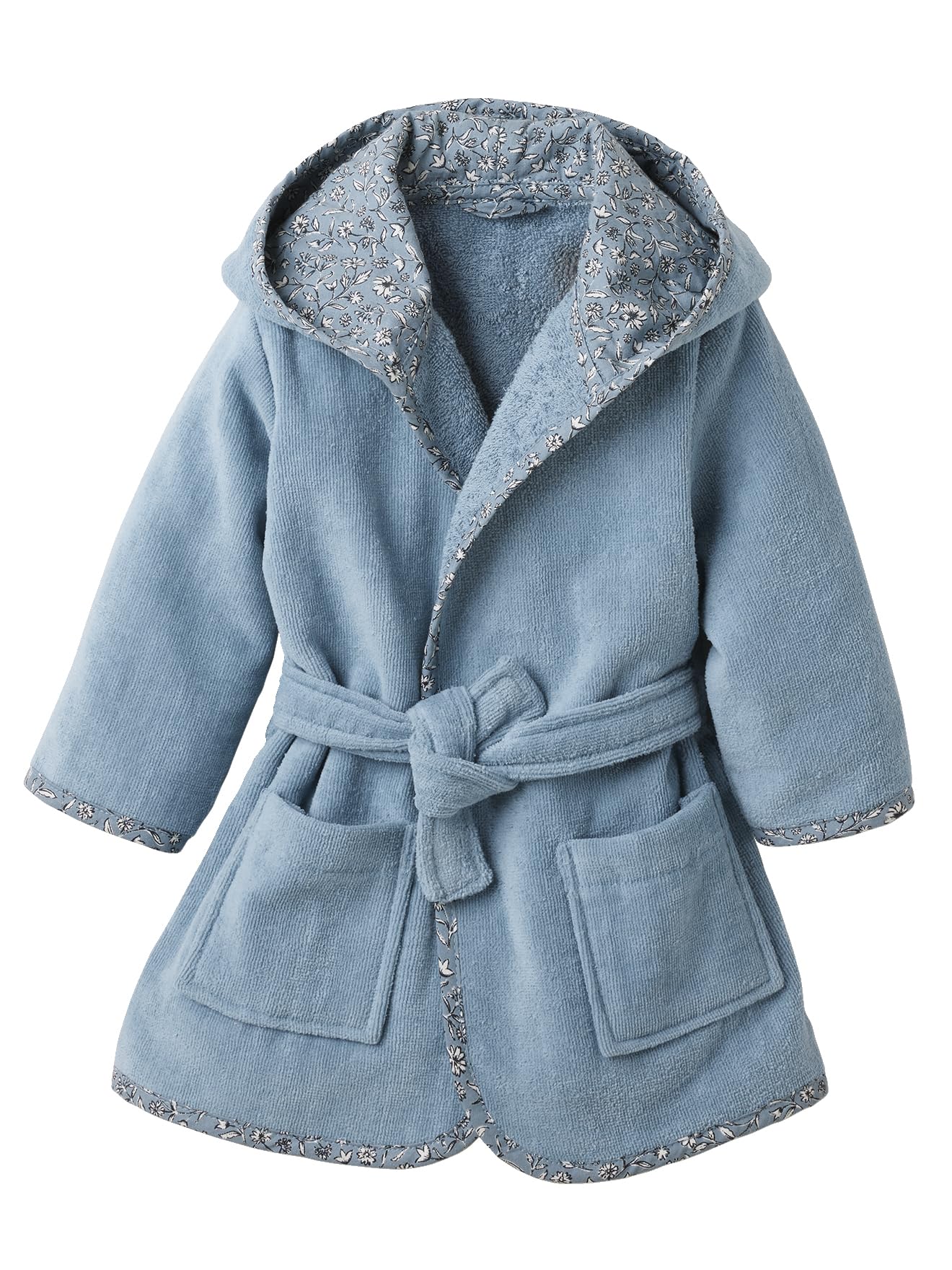 VERTBAUDET Peignoir bébé INDIA bleu imprimé 18M(81CM)
