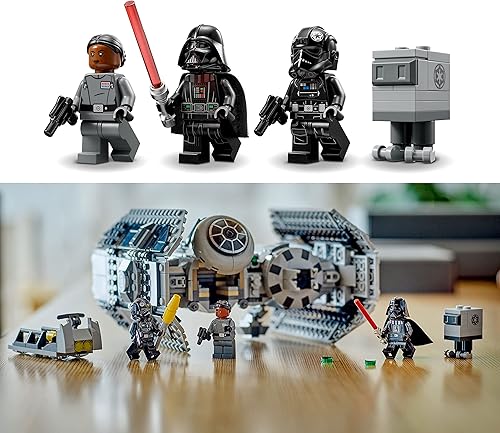 Miniatura 5 de LEGO Star Wars TIE Bomber - Kit de construcción de modelo de bombardero, Star Wars Toy Starfighter con figura de droide Gonk, minifigura de Darth