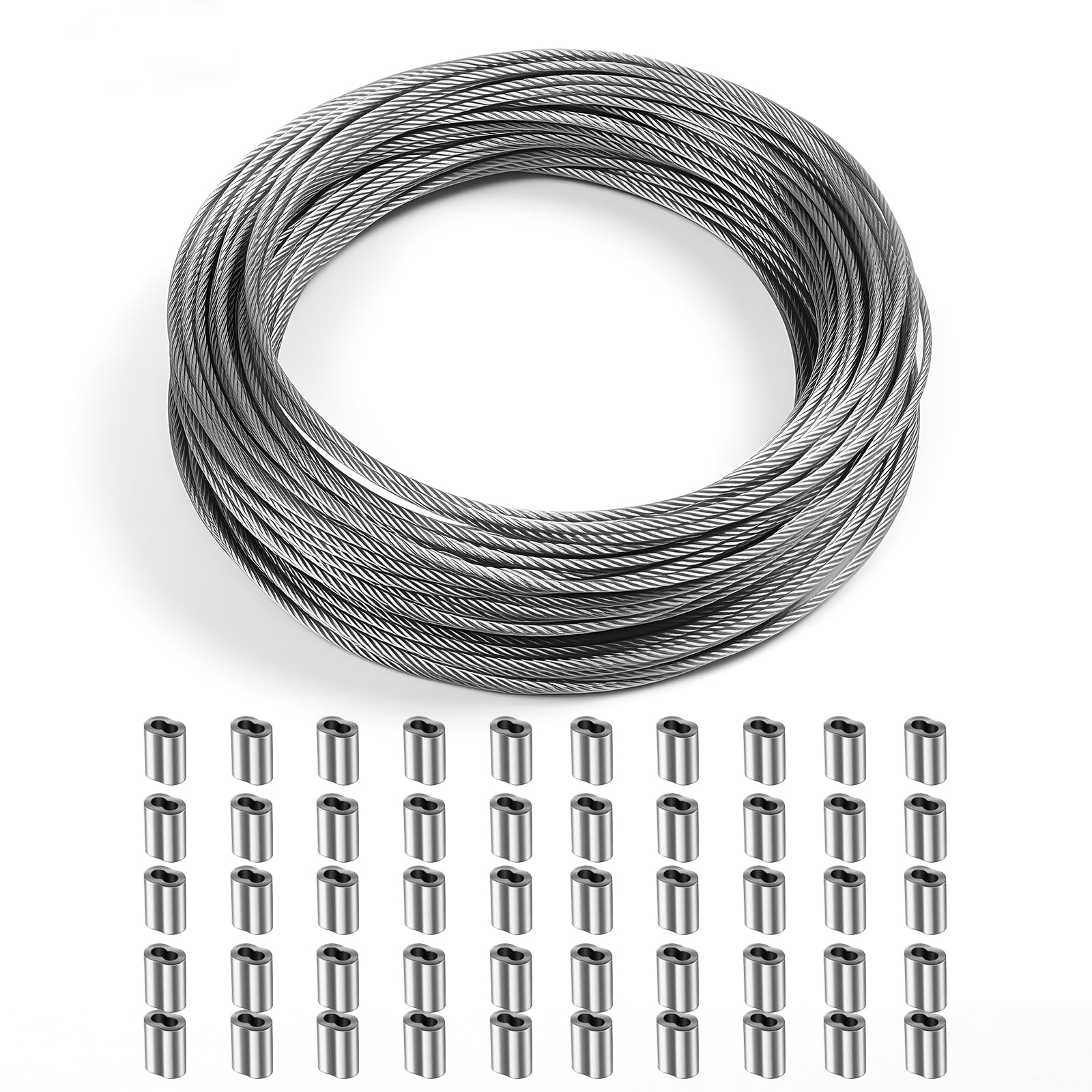 Cable de avión de 5/64 pulgadas para solucionar roturas en tendederos y proyectos de bricolaje 8