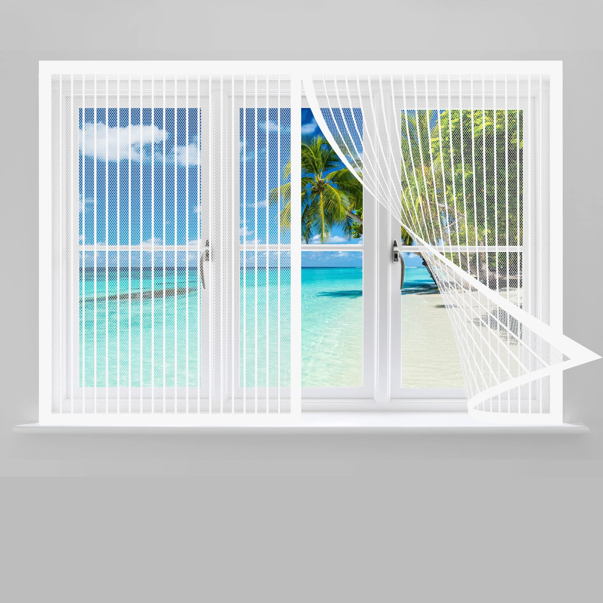 Moustiquaire De Porte Magnétique 95 X 180 Cm Moustiquaire Sans