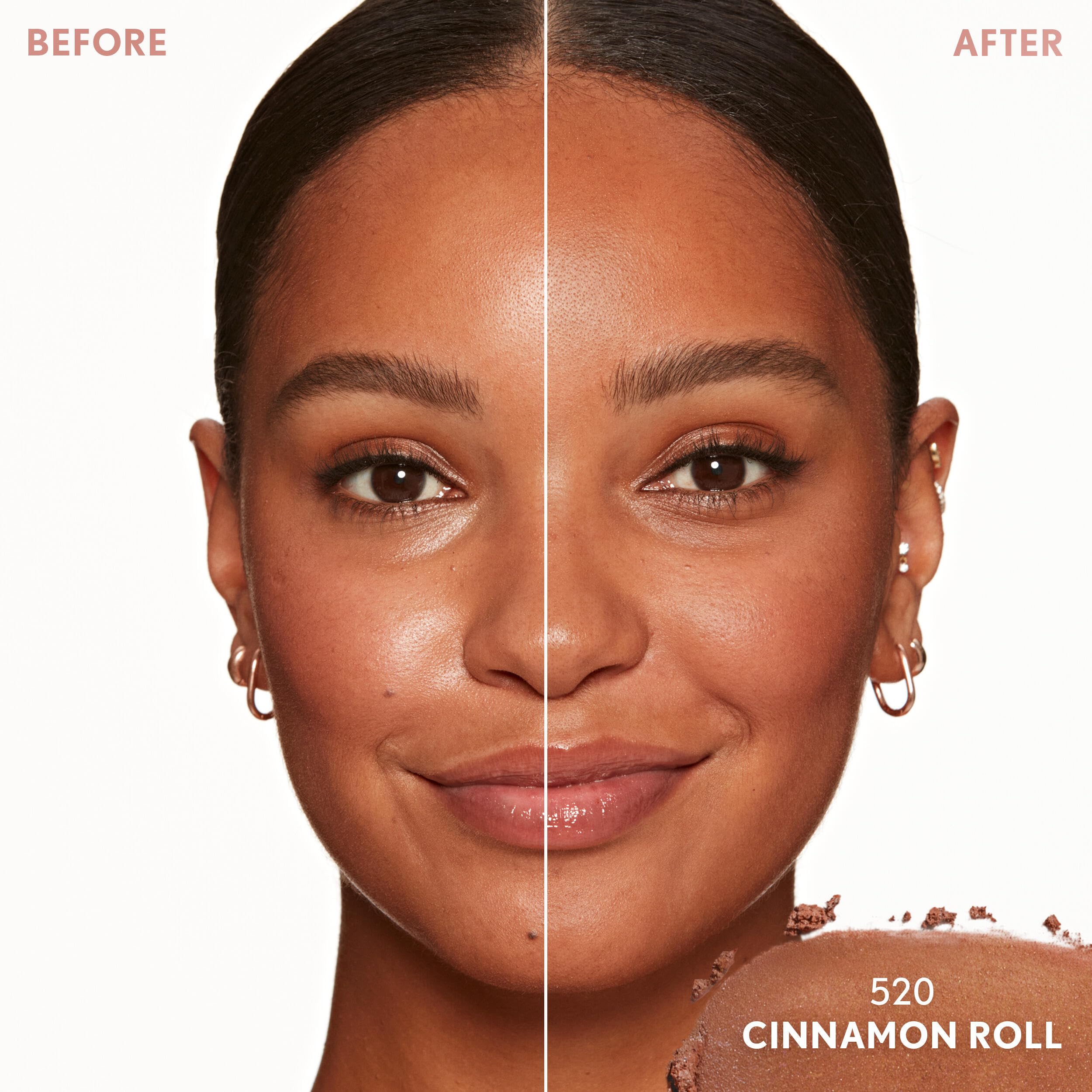 COVERGIRL TruBlend Skin Enhancer Baked Luminous Finishing Face Powder, with Hyaluronic Acid and White Rose Extract, Sheer & Buildable - 520 Cinnamon Roll — view 3
