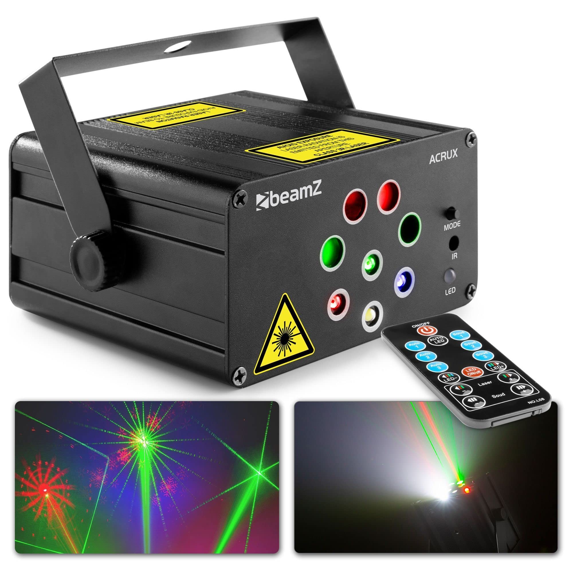 BeamZ Acrux Quatro R/G party laser systeem met RGBW LED&aposs (152.610)
