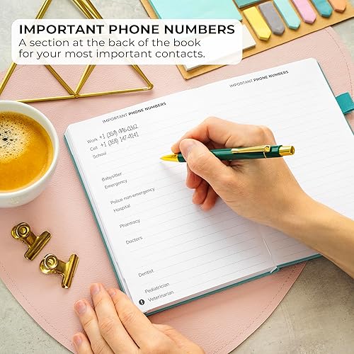 Miniatura 4 de Clever Fox Libreta de direcciones con pestañas alfabéticas - Teléfono de piel sintética y libreta de direcciones para mantener los contactos