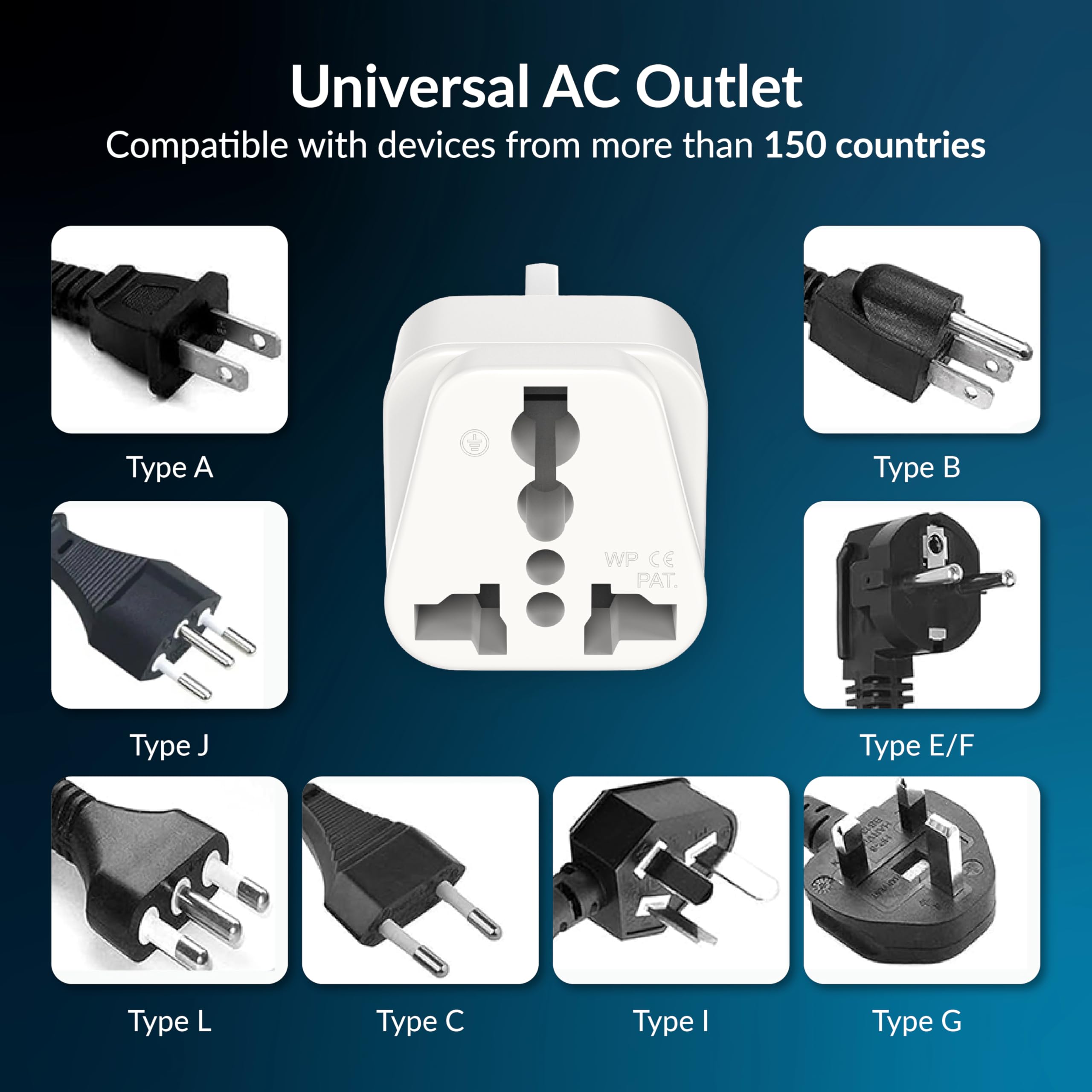 Destinio Type G Travel Adapter | UK Plug Adapter for India to UK, UAE, Singapore & More | Universal Socket, 13A 250V 2500W| International Travel Plug Adapter | CE & RoHS Certified (Pack of 1) 4
