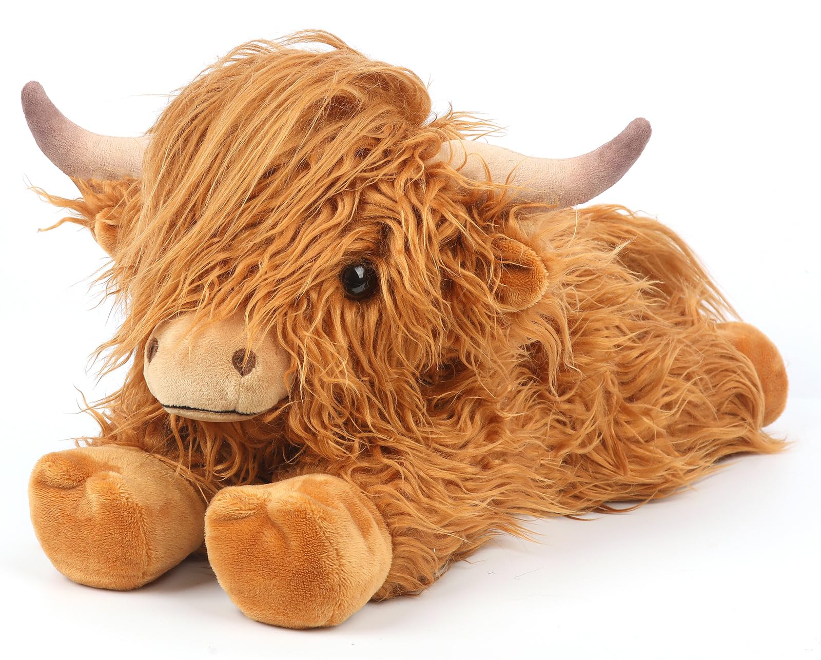 Cuckool Highland Cow Stuffed Animals Adorable Fluffy Plush Stuffed Animal Highland Cattle Cute Soft Plushie Highland Cow Toys