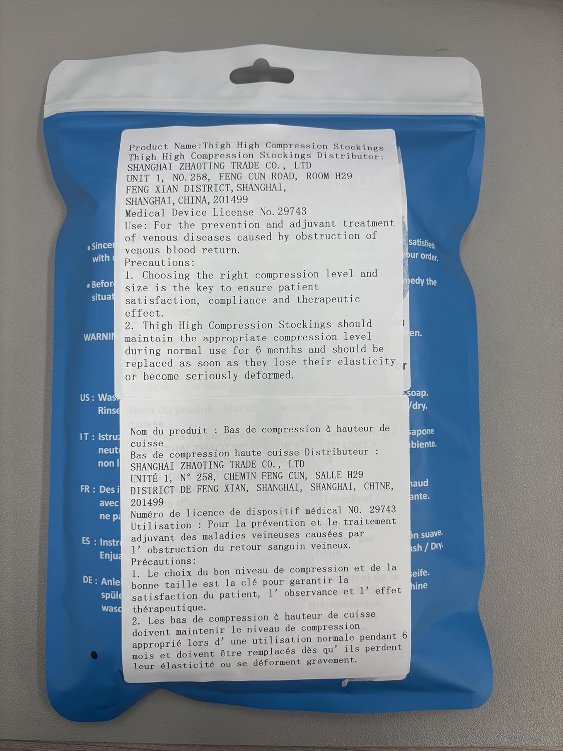 KEKING® Thigh High Compression Stockings Footless, Unisex, 20-30mmHg Leg Support Compression Sleeves with Anti-Slip Silicone Band, Opaque, Treatment Swelling, Varicose Veins, Edema, Black 3X-Large - Image 7