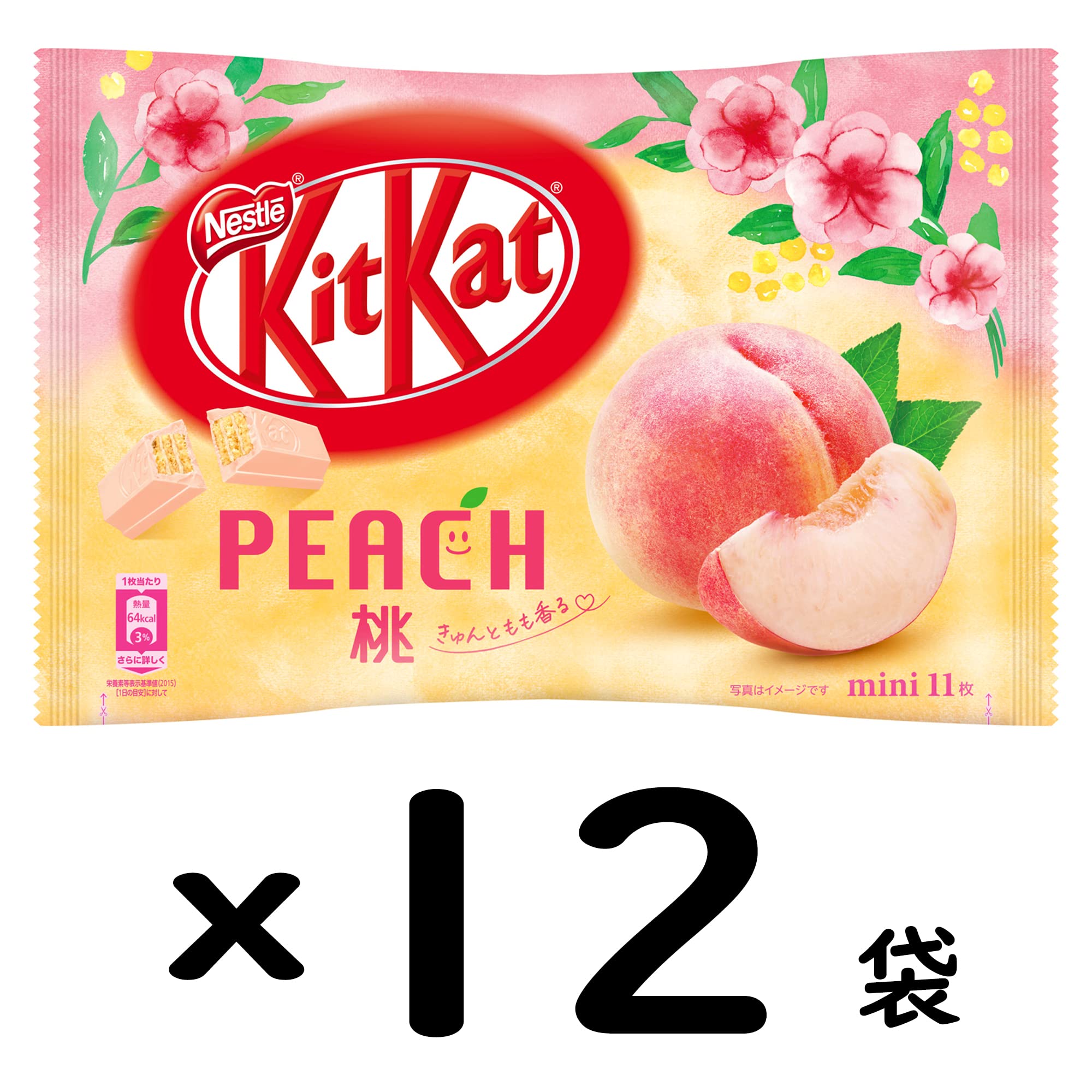 Amazon | ネスレ日本 キットカット ミニ 桃 11枚×12個 | キットカット