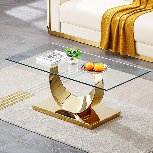 Miniatura 38 de Mesa consola de cristal dorado de lujo moderna de 55 pulgadas, mesa de entrada delgada con base de acero inoxidable brillante con espejo Consola