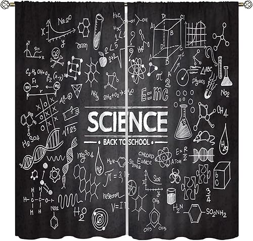 Miniatura 11 de Cortina de fórmula de matemáticas, diseño de lección de álgebra, cuaderno de lecciones, diseño de fórmula, bolsillo para barra, cortina de ventana