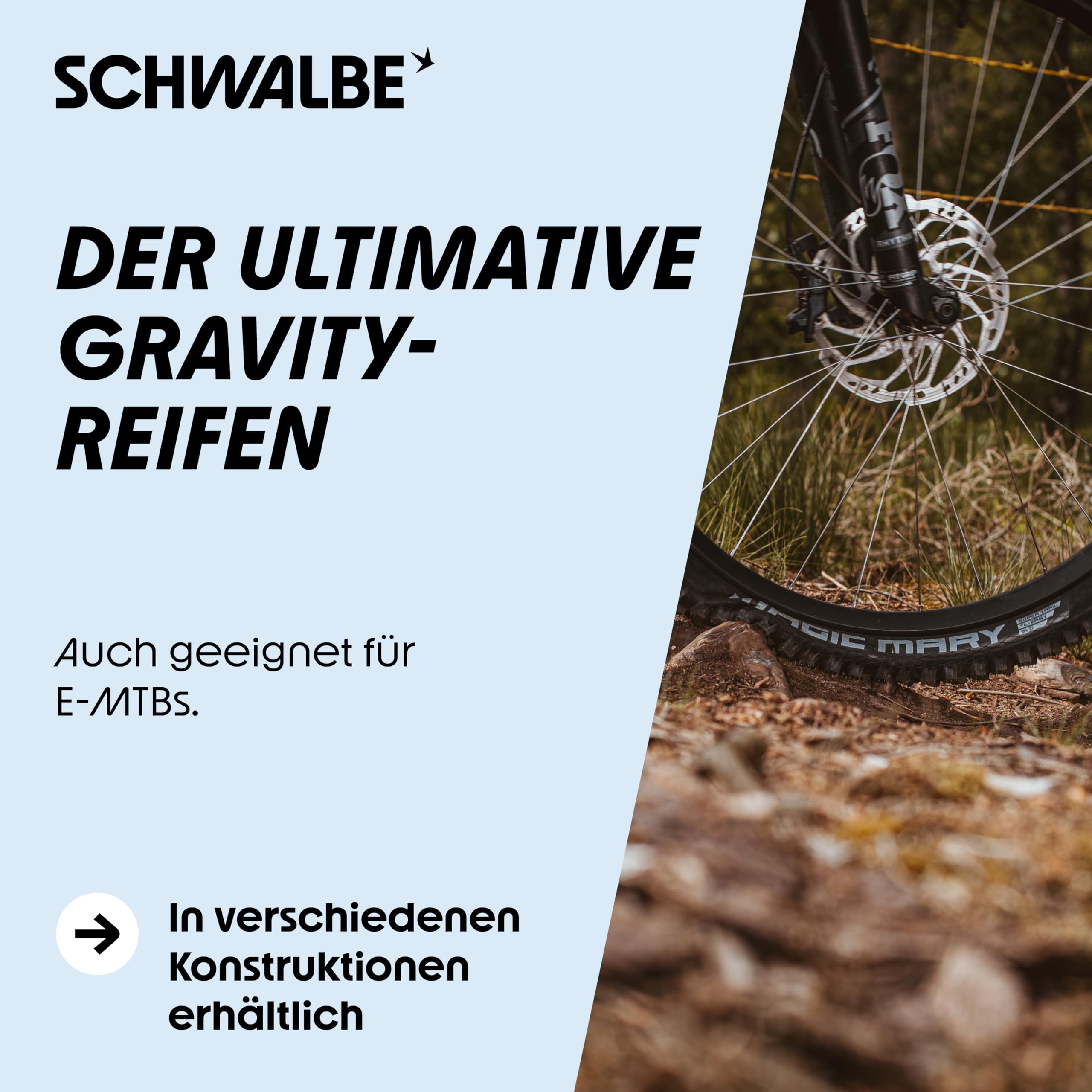 Schwalbe Fahrradreifen Magic Mary Radial – Downhill & Enduro MTB Reifen 27,5/29 Zoll - Tubeless Ready Faltreifen