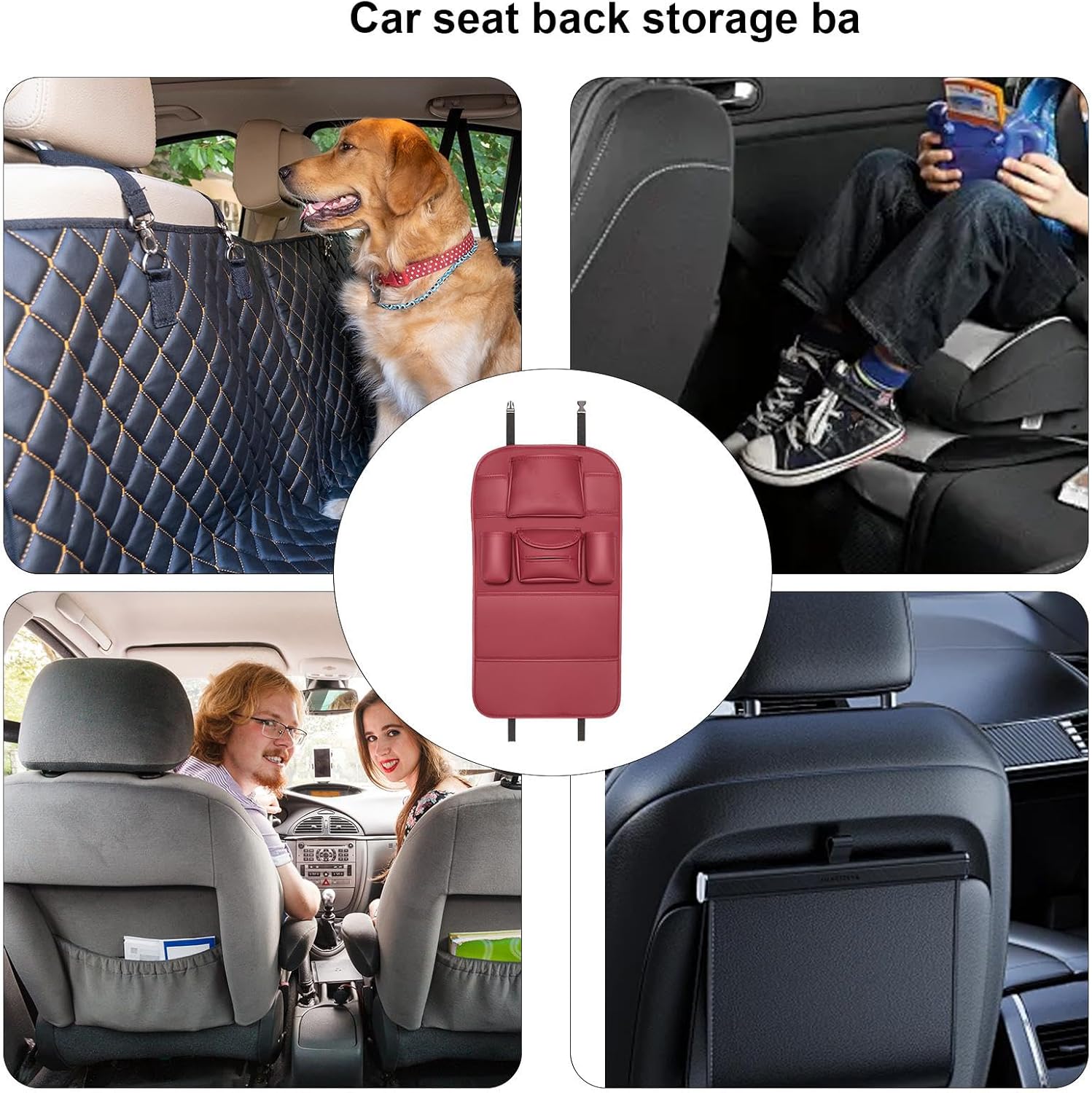Car Backrest Organizer - Waterproof Storage, Back Seat Organizer | For Road Trips, Camping, Long Distance Driving and Outdoor Adventures