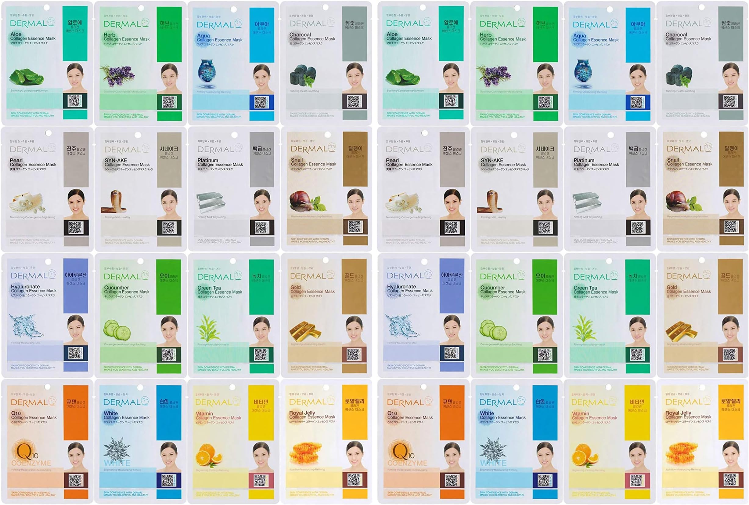 32 Combo Pack Made in Korea Facial Mask – 20+ Years of K-Beauty Experience, Premium Quality Korean Sheet Masks for Daily Skincare Routine