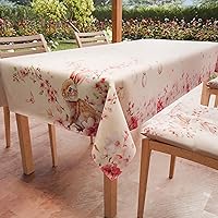 PETTI Artigiani Italiani - Tovaglia Pasqua Antimacchia Rettangolare Copritavolo Pasquale