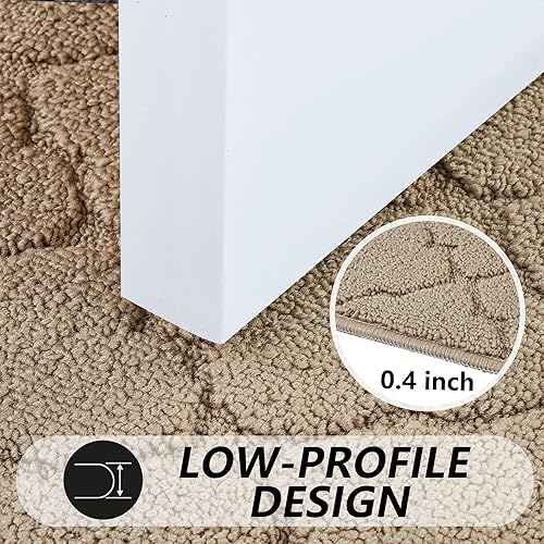 Miniatura 5 de Timo Tapete para interiores, tapete para puerta delantera, 20 x 32 pulgadas, parte trasera de goma absorbente, antideslizante, lavable a máquina,