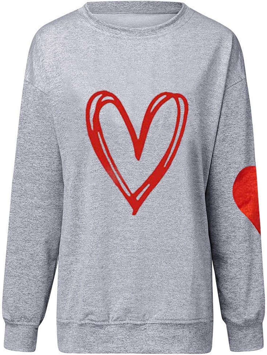 YMING Women's St. Patricks Day Loose Fit Sweatshirt Irish Clover Print Long Sleeve Pullover Shamrock Round Neck Shirt Tops - Image 3