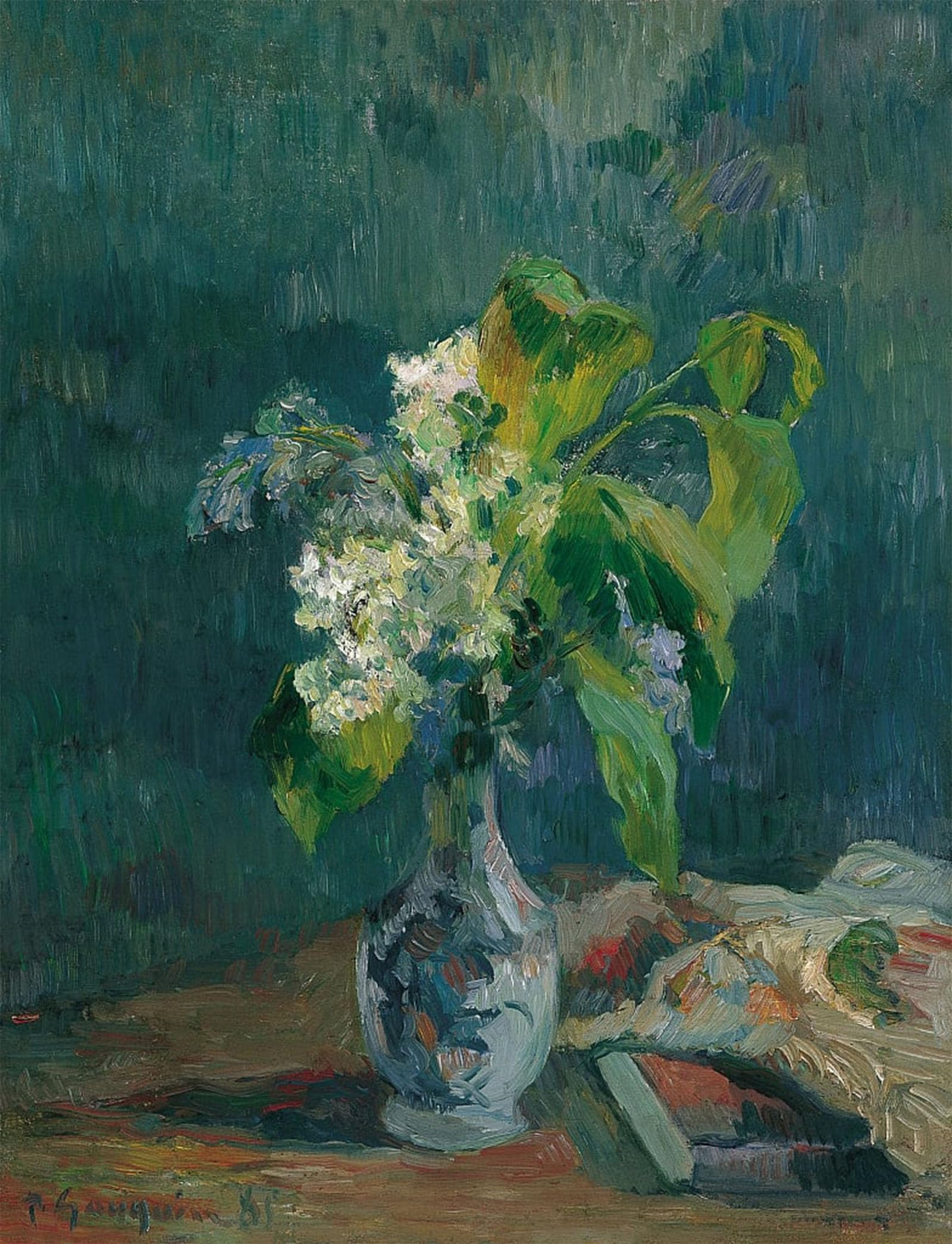 Posteriik No Frame Famous Print Pop Art Wall Art Graffiti Lilacs By Paul Gauguin Art Prints For Home Decor 60X90cm
