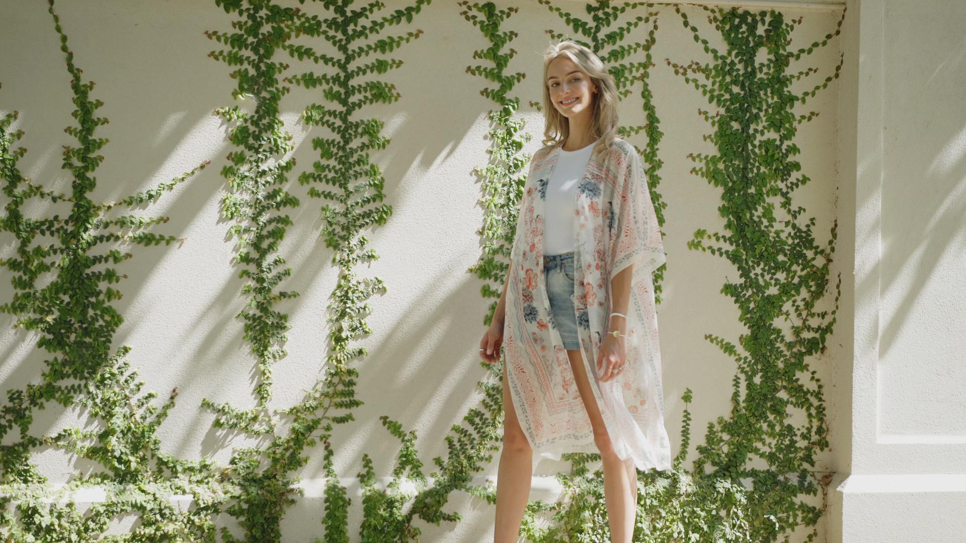Kimono Imprimé Ouvert | Mode en ligne | SHEIN ANCE