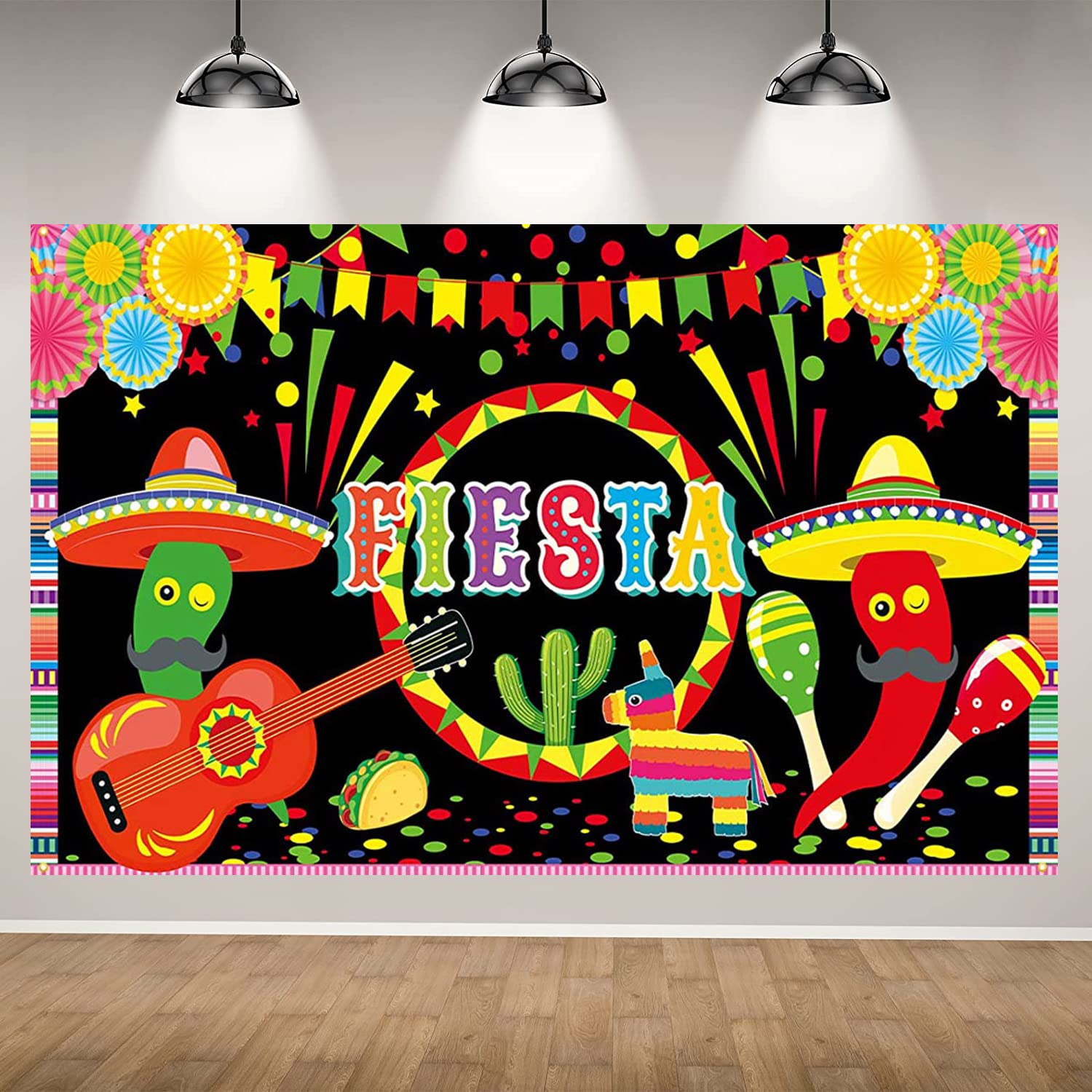 Mexican Fiesta Backdrop Cinco De Mayo Carnival Party Decorations Festival Party Supplies Banner Photography Background Party Props Decor Supplies
