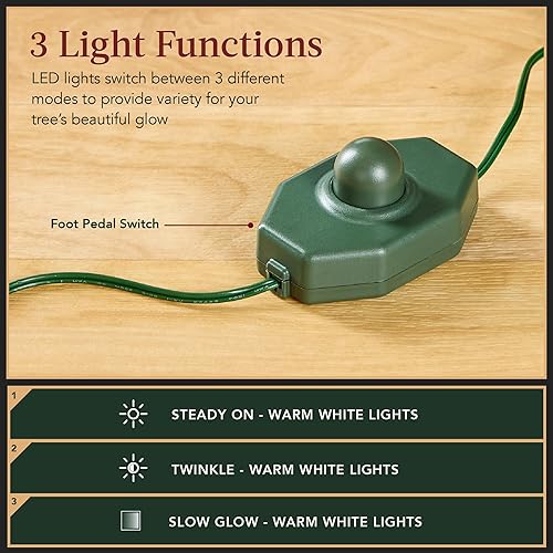 Miniatura 4 de Best Choice Products - Árbol de Navidad artificial, de 6 pies, iluminado previamente, con nieve, para casa, oficina, decoración de fiesta, 250 luces