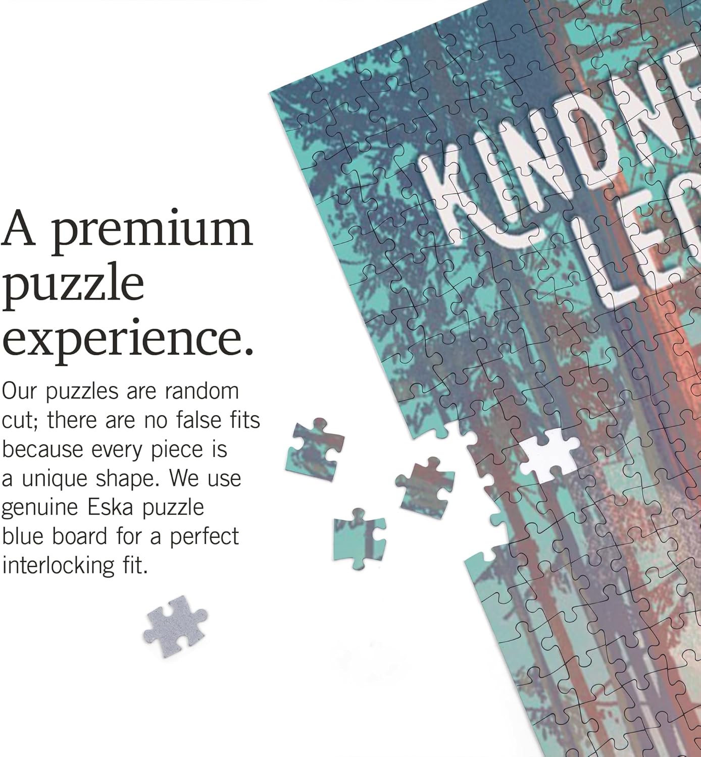 Lantern Press Kindness is Legendary, Bigfoot with Birds 1000 Piece Jigsaw Puzzle for Adults, Made in USA with Reference Poster