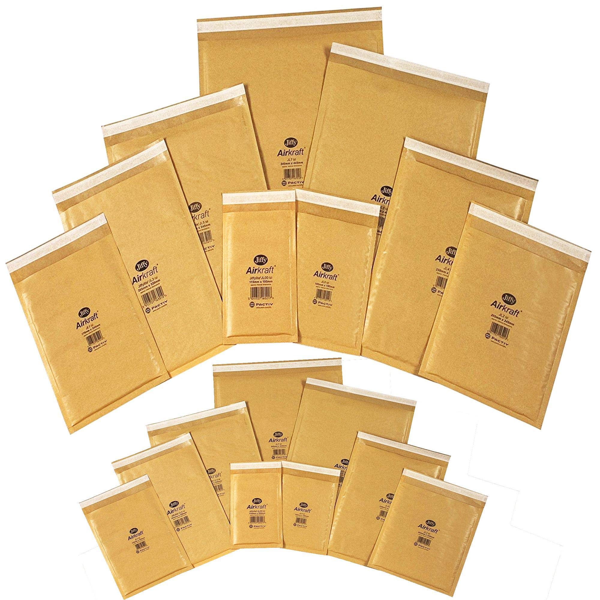 10 x Jiffy Airkraft Gold Bubble Lined Postal Padded Mailing Bags JLGO