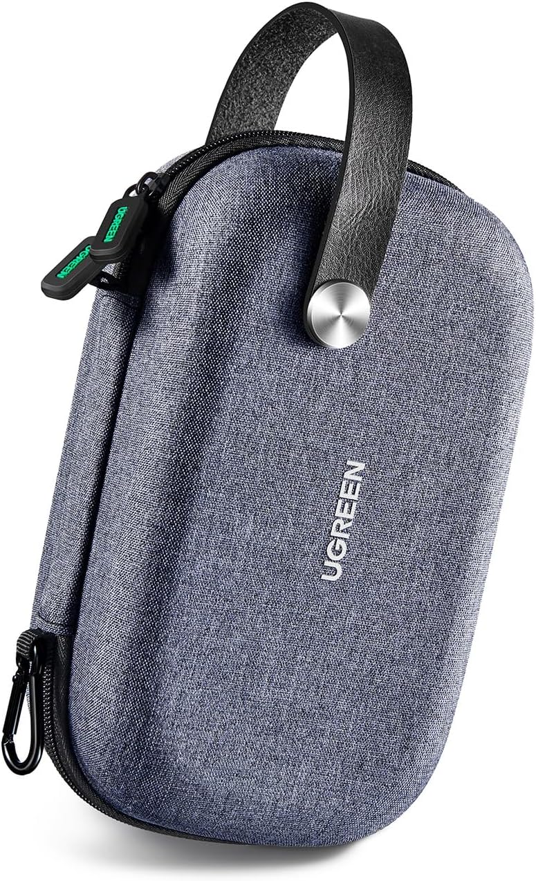 UGREEN Electronics Bag, Tech Accessories Case, Organizer Case for Travel Electronics, Water-Resistant Shockproof Organizer Pouch Compatible with Charger,Charging Cables,Flash Drive,Headphones