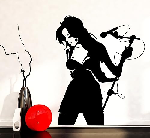 Adhesivos de vinilo para pared, diseño de estrella Rock'n'Roll American Rock Z1166