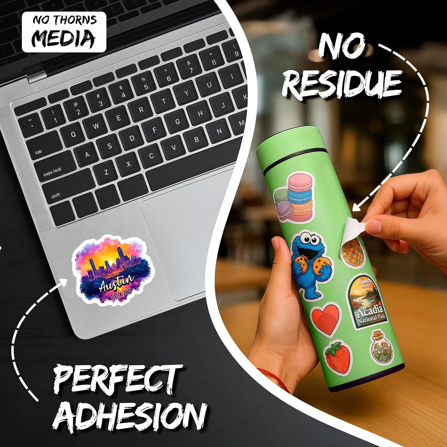 Austin Texas Sticker 4 Inch 2-Pack - Waterproof Vinyl Decal for Laptop Water Bottle Car Tumbler - Durable Aesthetic Long-Lasting Stickers for Adults ID45039 - Image 3
