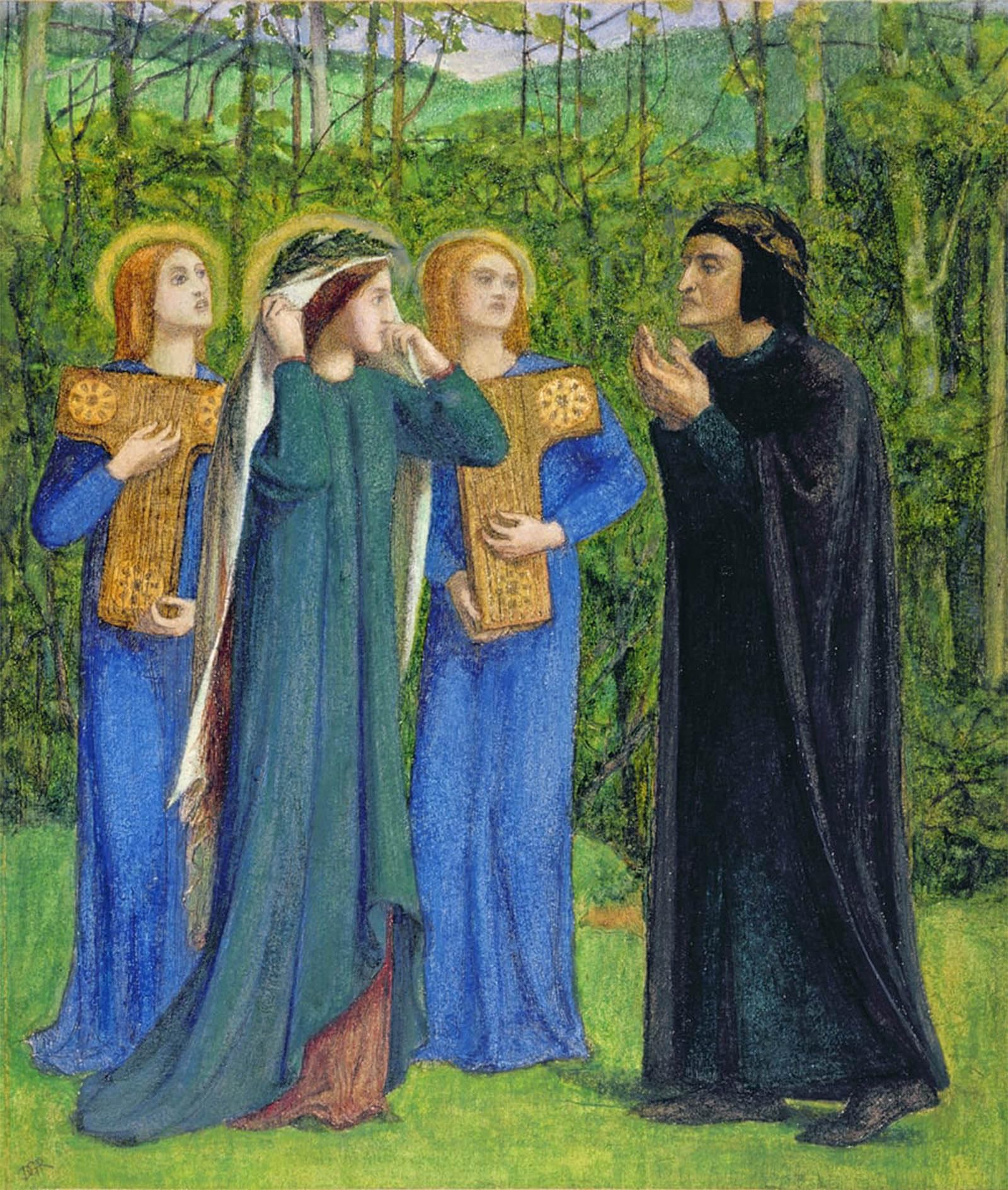 POSTERIIk Famous Animal Posters Vintage Picture famous painging by Dante Gabriel Charles Rossetti Modern Wall Decor for Home Decor 60x90cm