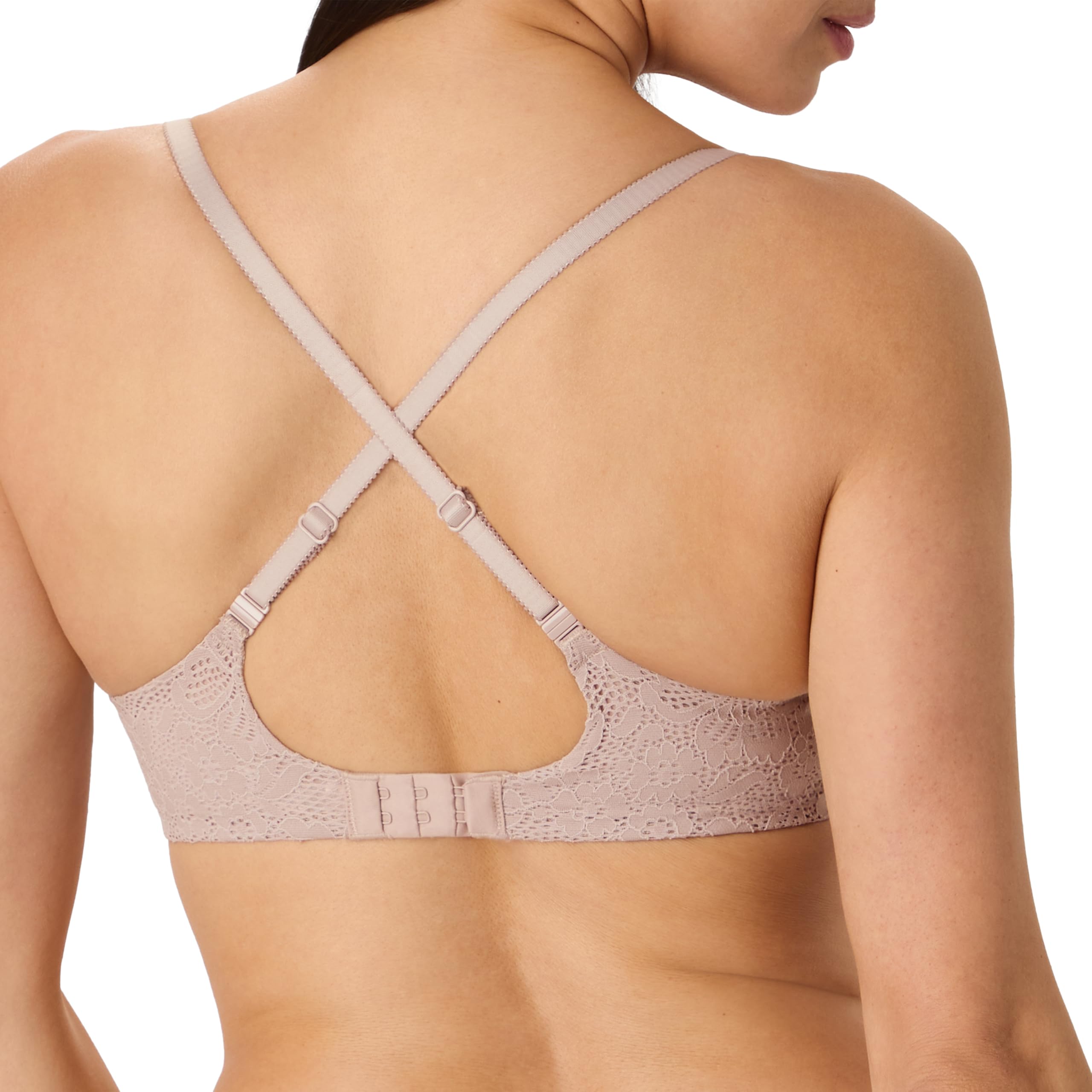 Maidenform Women's Custom Lift, One Fab Fit Underwire, Convertible Straps, Full Coverage Bra, Evening Blush