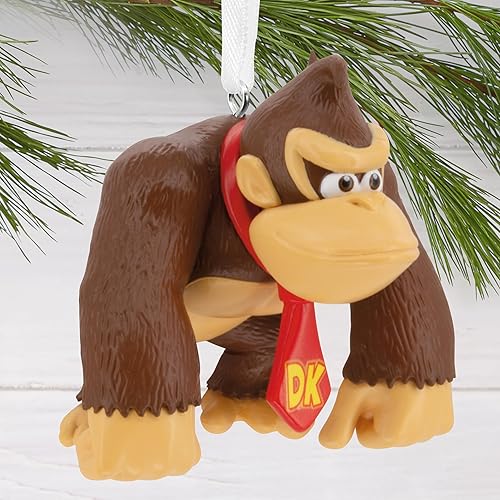 Miniatura 5 de Hallmark Donkey Kong - Adorno colgante de plástico, decoración de árbol de Nintendo, regalos para Navidad