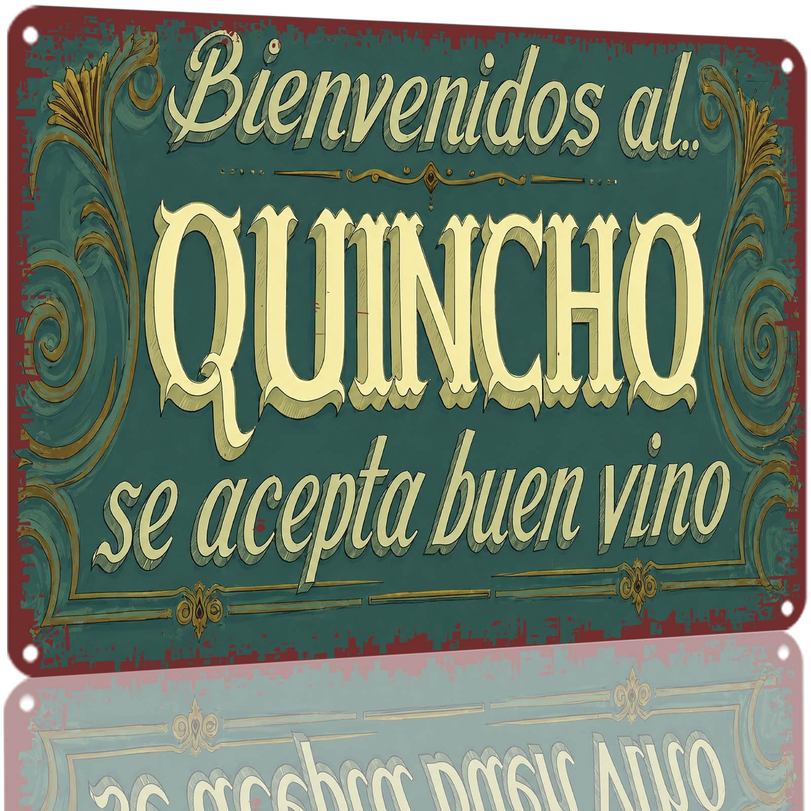 Kwqdozf As Pic Vintage Welcome Tin Sign 8X12 Inch Aluminum Metal Retro Wall Decor For Outd