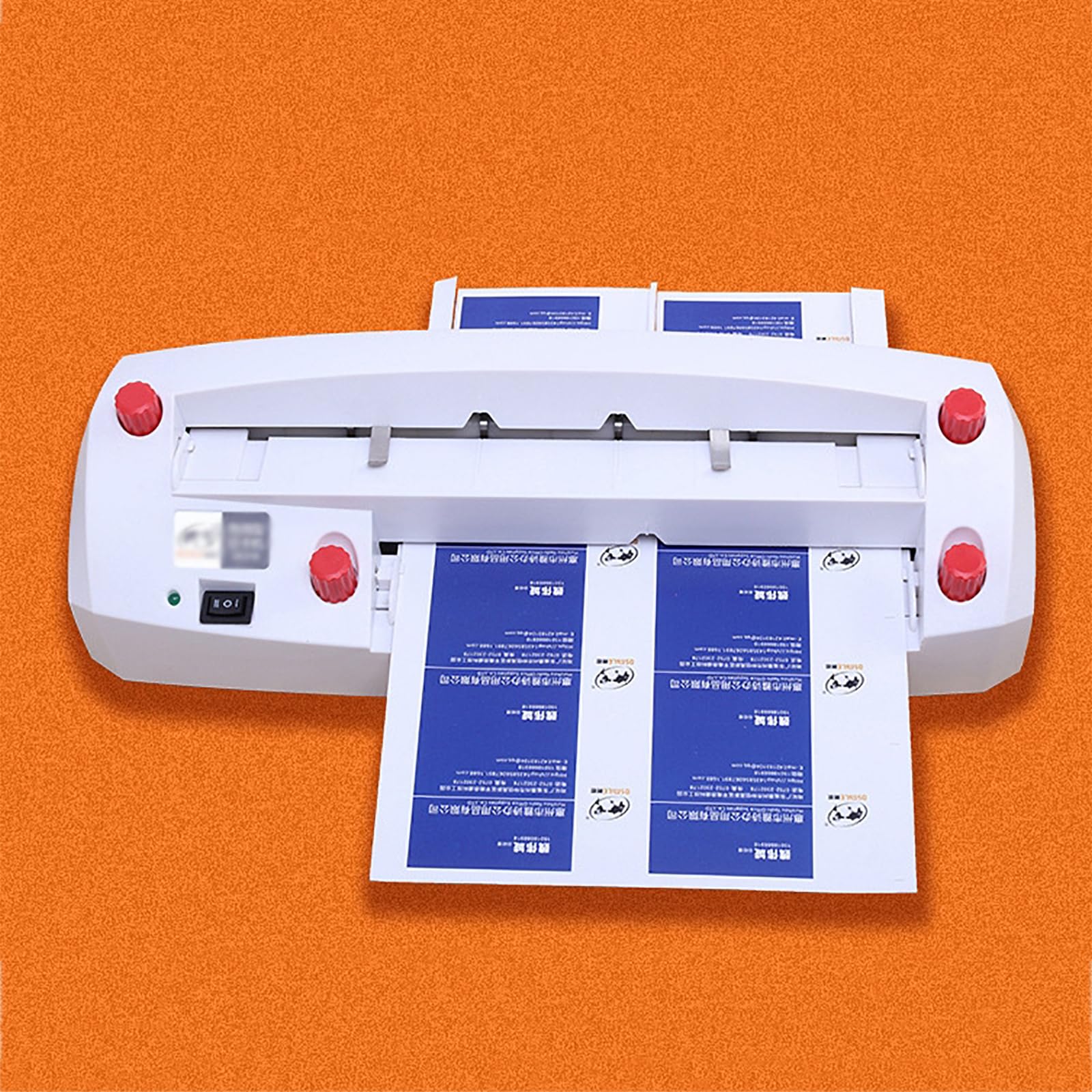 Taglierina per Biglietti da Visita, Tagliatrice Elettrica per Biglietti da Visita con 9 Set Lame E Induzione Automatica,Regolazione Posizione 1-18mm E Design avanti/Indietro,Senza Sbavature