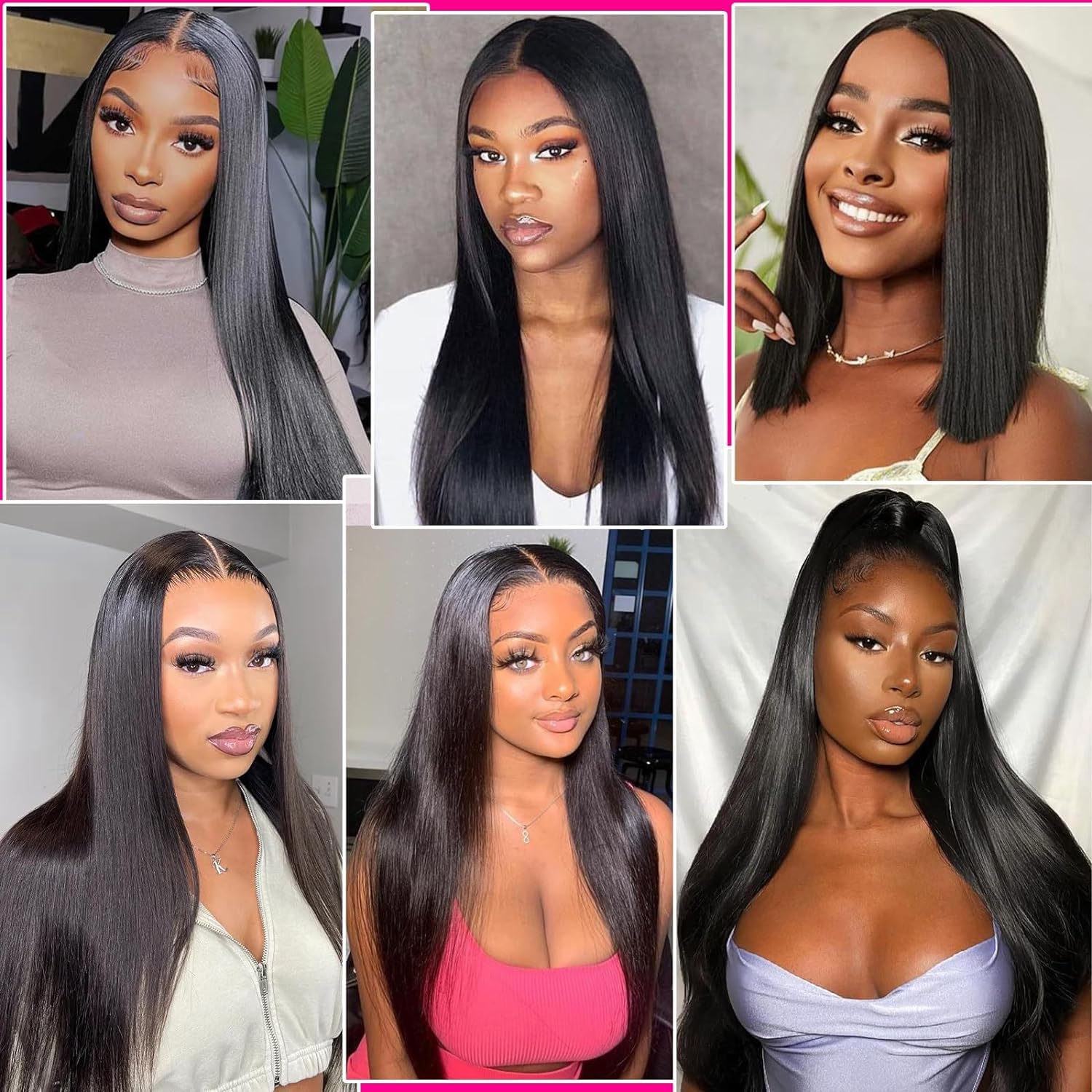 Straight 3 Bundles Human Hair 22 24 26 Inch 100% Unprocessed Brazilian Virgin Human Hair Bundles Double Weft Weave Bundles Straight Hair 70g/Bundle Hair Natural Color