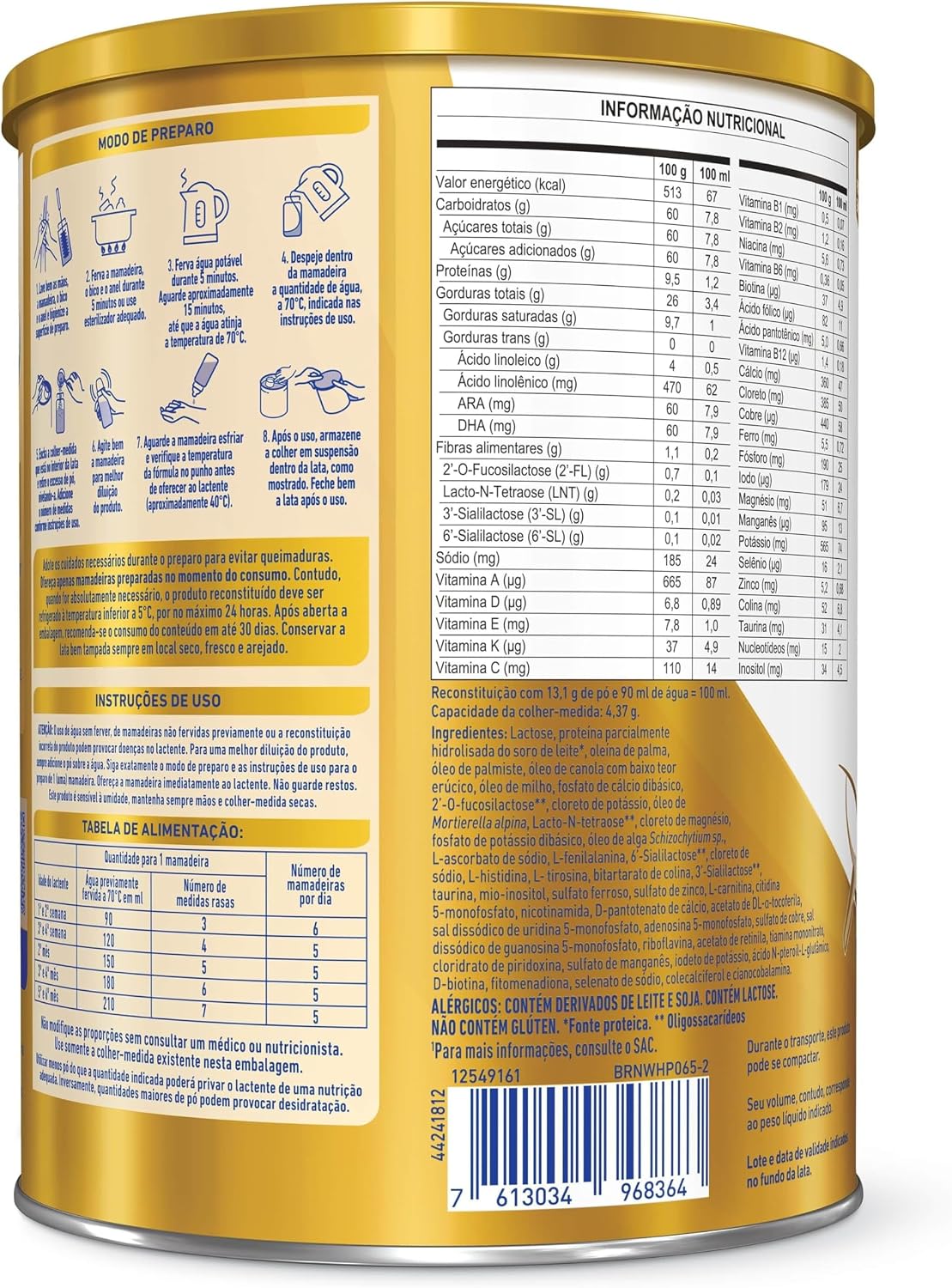 NAN Fórmula Infantil Nan Supreme 1 800G NAN Fórmula Infantil Nan Supreme 1 800G
