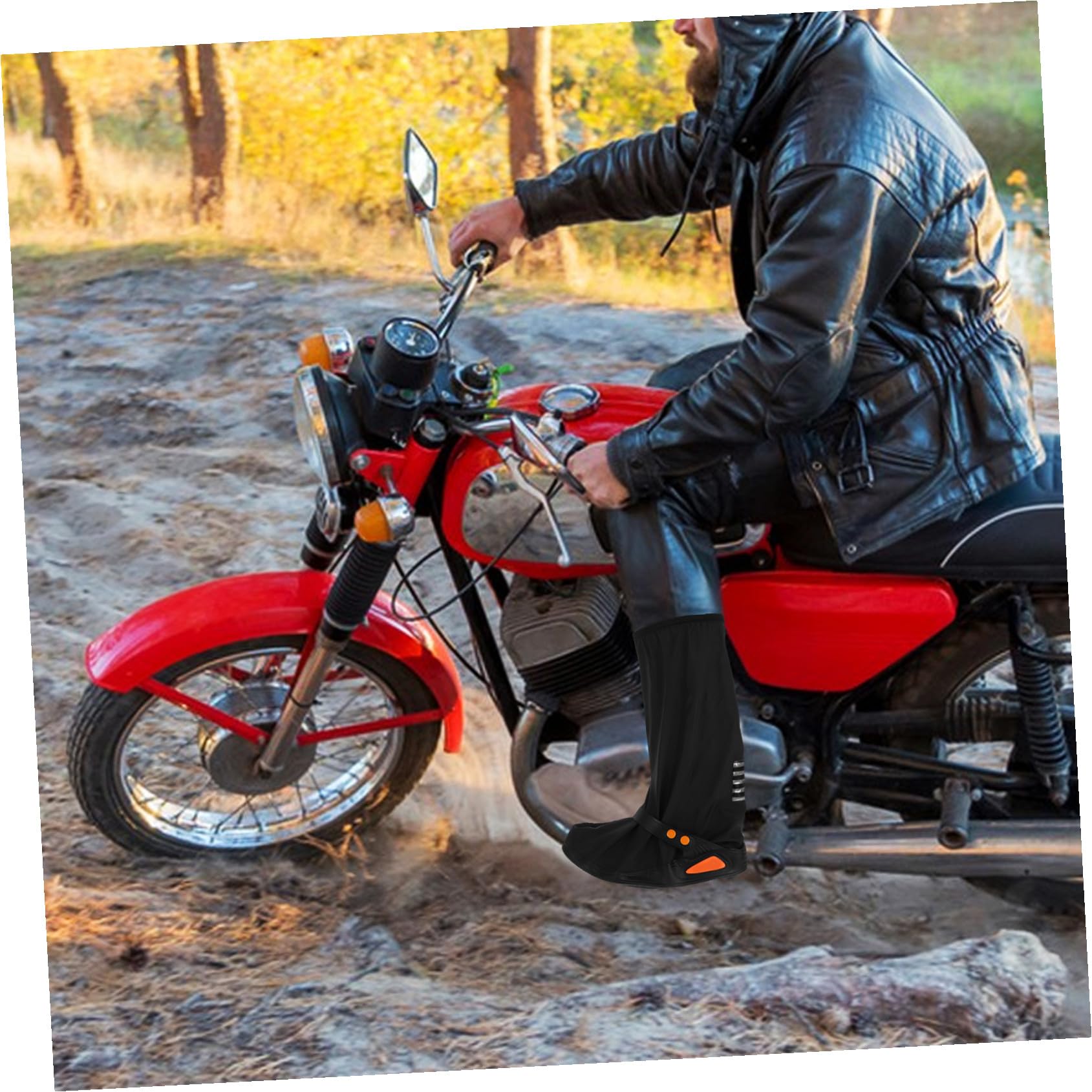 cubrezapatos a Prueba de Lluvia cubrebotas para Mujer Protector de Zapatos de Motocicleta protección contra la Lluvia y la Nieve de polivinilo Negro