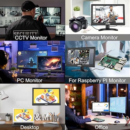 Miniatura 4 de Monitor de computadora FHD de 15.6 pulgadas - Pantalla panorámica de 1920 × 1080P 60Hz - Monitor de PC de oficina 169 con entrada multifuncional -