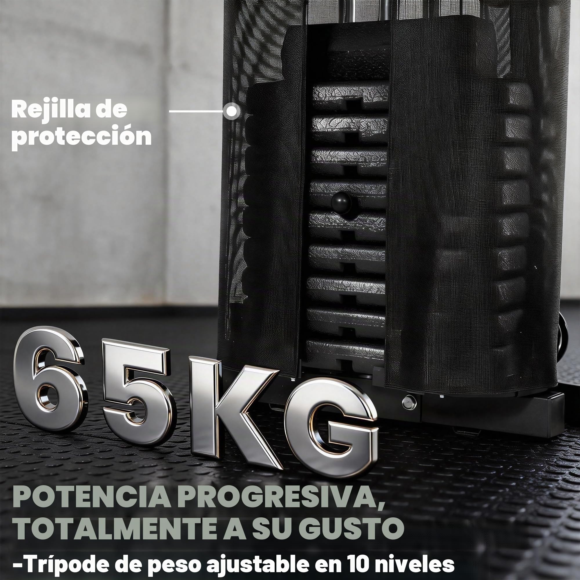 SPORTNOW Estación de Fuerza Estación de Fitness con 65 kg de Peso, Lat Pulldown, Barra Butterfly, Banco Preacher Ajustable, Entrenador de Piernas, Máquina Multifuncional Smith Multiestación hasta 120