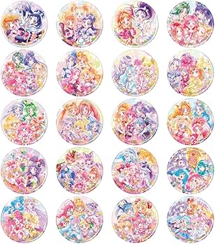 プリキュア　缶バッジ　ポストカード プリキュア プリティストア 秋田 限定 集合 缶バッジ ポスト